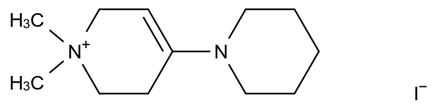 CAS:102339-10-6_1,1-dimethyl-4-piperidin-1-yl-3,6-dihydro-2H-pyridin-1-ium,iodide