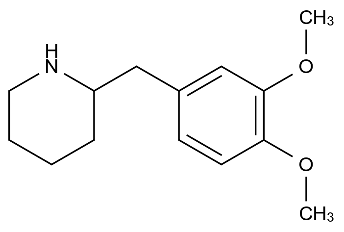 CAS:102458-70-8_2-[(3,4-dimethoxyphenyl)methyl]piperidine