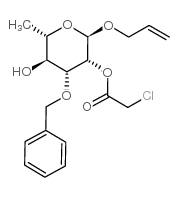 烯丙基 3-O-苄基-2-O-氯乙酰基-alpha-L-吡喃鼠李糖苷