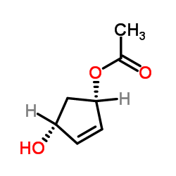 (1R,4S)-4-羟基环戊-2-烯-1-基乙酸酯