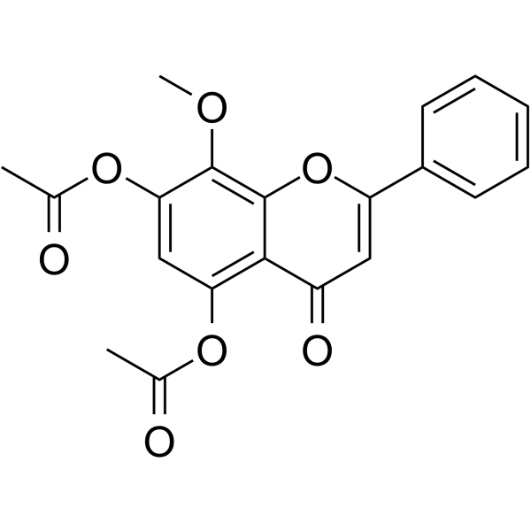 5,7-二羟基-8-甲氧基黄酮二乙酸酯