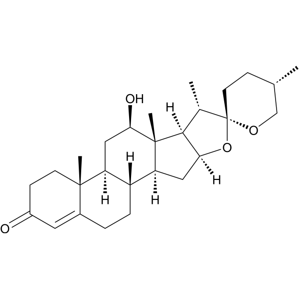 (25S)-12β-Hydroxyspirost-4-en-3-one