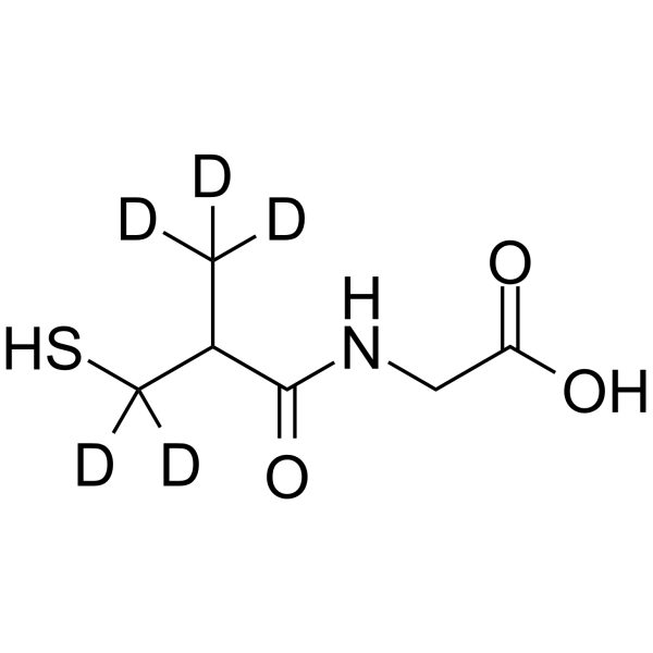 N-(3-巯基-2-甲基丙酰基)甘氨酸-d5