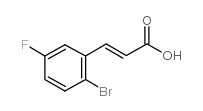 2-溴-5-氟肉桂酸