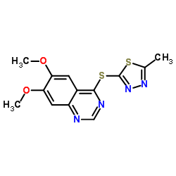 6,7-二甲氧基-4-[(5-甲基-1,3,4-噻二唑-2-基)硫基]喹唑啉