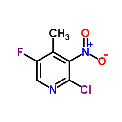 2-氯-5-氟-4-甲基-3-硝基吡啶