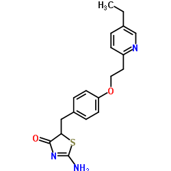 2-氨基-5-[4-[2-(5-乙基-2-吡啶基)乙氧基]苯甲基]噻唑-4(5H)-酮