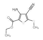 3-氨基-4-氰基-5-(甲基硫代)-噻吩-2-羧酸乙酯