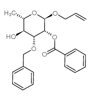 烯丙基 2-O-苯甲酰基-3-O-苄基-alpha-L-吡喃鼠李糖苷