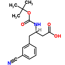 (S)-3-((叔丁氧羰基)氨基)-4-(3-氰基苯基)丁酸