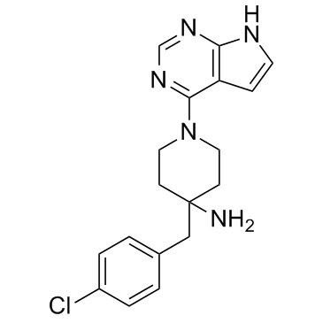 4-(4-氯苯基)甲基-1-(7H-吡咯并2,3-d嘧啶-4-基)-4-哌啶胺