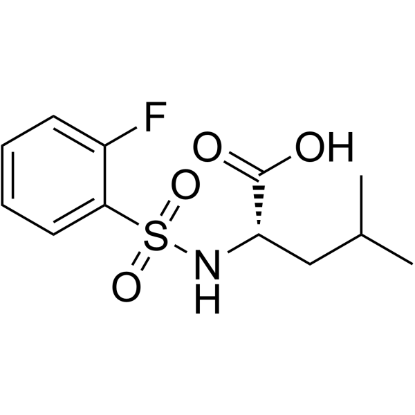 ((2-Fluorophenyl)sulfonyl)-L-leucine