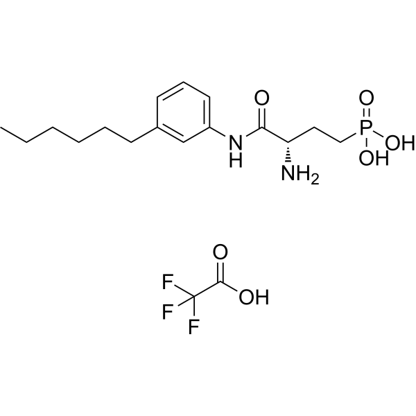 (S)-3-氨基-4-(3-己基苯基氨基)-4-氧代丁基膦酸(TFA盐)