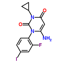 6-氨基-3-环丙基-1-(2-氟-4-碘苯基)嘧啶-2,4(1H,3H)-二酮