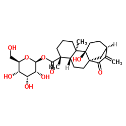 等效-9-羟基-15-氧代-16-贝壳杉烯-19-酸 BETA-D-吡喃葡萄糖酯