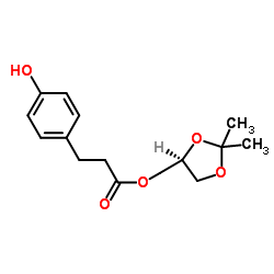 (S)-(2,2-二甲基-1,3-二氧环戊烷-4-基)甲基 3-(4-羟基苯基)丙酸酯
