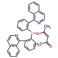 二(1-苯基-异喹啉)(乙酰丙酮)合铱(III)