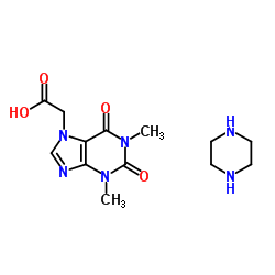 乙酸茶碱哌嗪盐