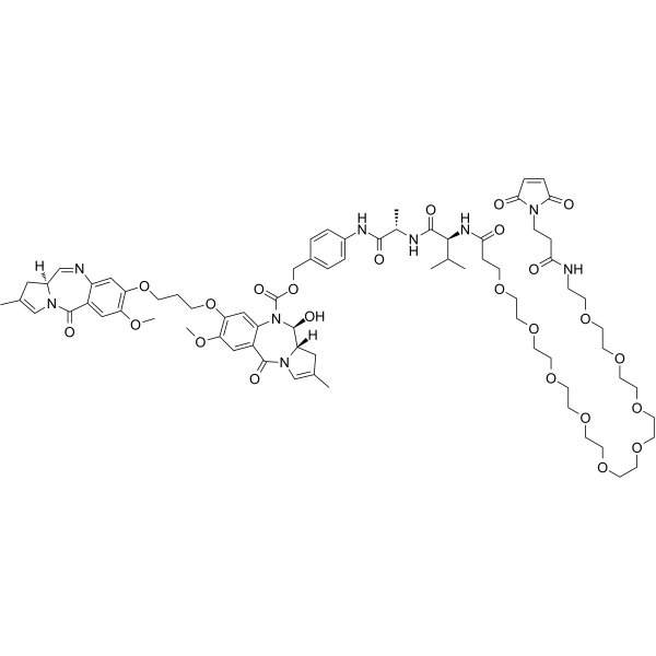 Mal-amido-PEG9-Val-Ala-PAB-SG3200