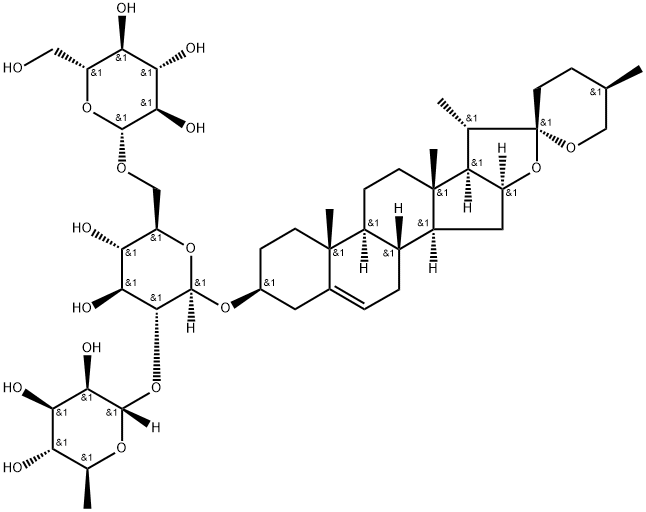 薯蓣皂苷元-3-O-鼠李糖(1-2)[葡萄糖(1-6)]葡萄糖苷