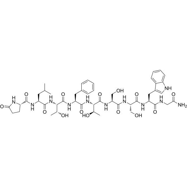 GLP-LEU-THR-PHE-THR-SER-SER-TRP-GLY-NH2