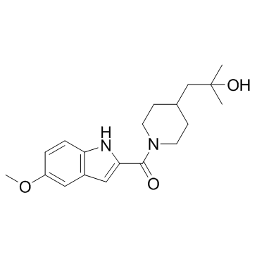 1-[1-[(5-甲氧基-1H-吲哚-2-基)羰基]哌啶-4-基]-2-甲基丙-2-醇