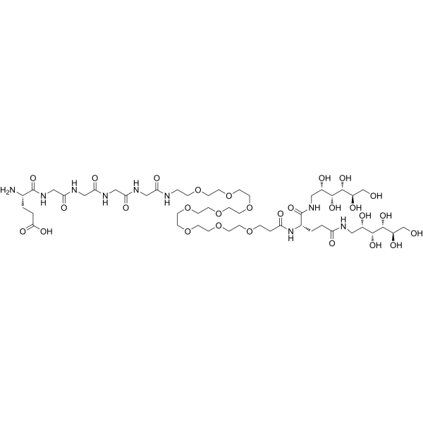 EGGGG-PEG8-amide-bis(deoxyglucitol)