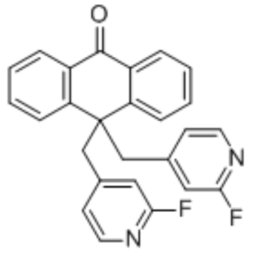 10,10-双[(2-氟-4-吡啶基)甲基]-9(10H)-蒽酮