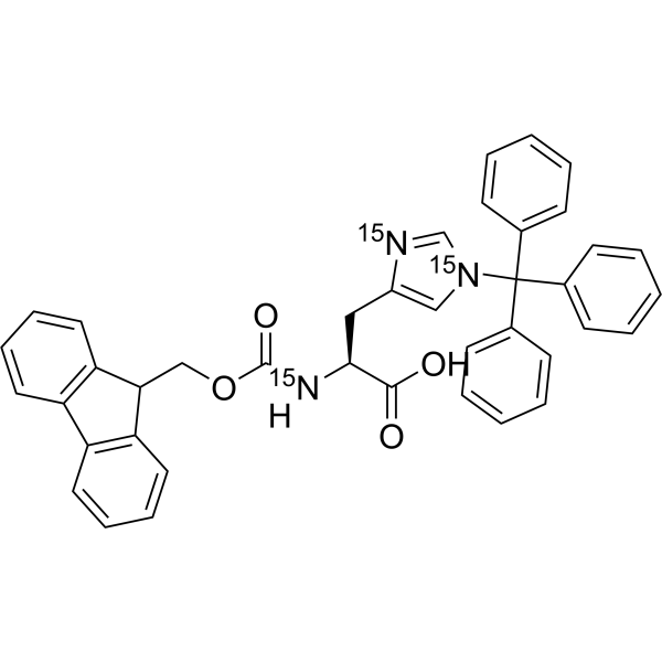 Fmoc-His(Trt)-OH-15N3
