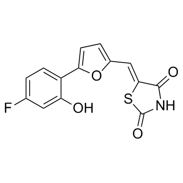 5-[[5-(4-氟-2-羟基苯基)-2-呋喃基]亚甲基]-2,4-噻唑烷二酮