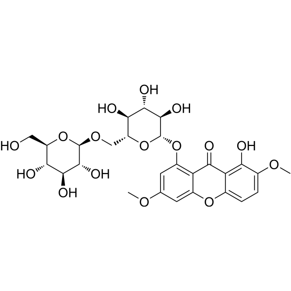 1-O-龙胆二糖基-3,7-二甲氧基-8-羟基氧杂蒽酮