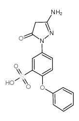 5-(3-氨基-5-氧代-2-吡唑啉-1-基)-2-苯氧基苯磺酸