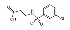 N-(3-氯苯基磺酰基)-BETA-丙氨酸