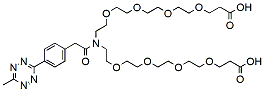 Methyltetrazine-amido-N-bis(PEG4-acid)