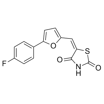 (5E)-5-[[5-(4-氟苯基)-2-呋喃基]亚甲基]-2,4-噻唑烷二酮