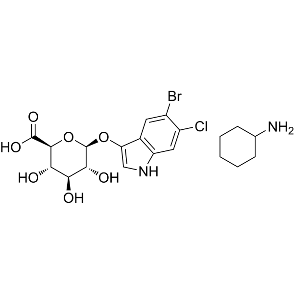 5-溴-6-氯-3-吲哚基β-D-葡糖苷酸环己铵盐