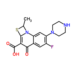 6-氟-7-哌嗪-1-甲基-4-氧代-[1,3]硫氮杂环[3,2-a]喹啉-3-羧酸