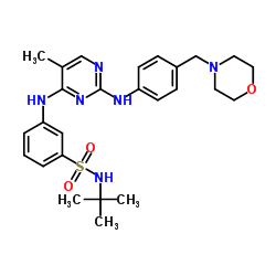 N-叔丁基-3-(5-甲基-2-(4-(吗啉甲基)苯基氨基)嘧啶-4-基氨基)苯磺酰胺