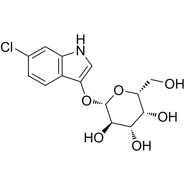 6-氯-3-吲哚-β-D-半乳糖皮蒽(约含13%乙酸乙酯)[用于生化研究]