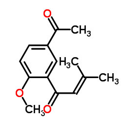 1-(5-乙酰基-2-甲氧基苯基)-3-甲基丁-2-烯-1-酮