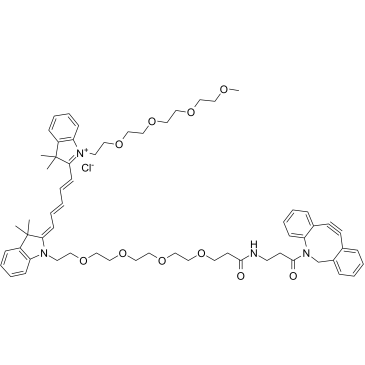 N-(m-PEG4)-N'-(DBCO-PEG4)-Cy5