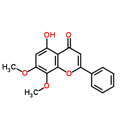 苏荠宁黄酮; 5-羟基-7,8-二甲氧基黄酮