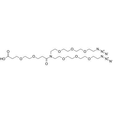 N-(Acid-PEG2)-N-bis(PEG3-azide)