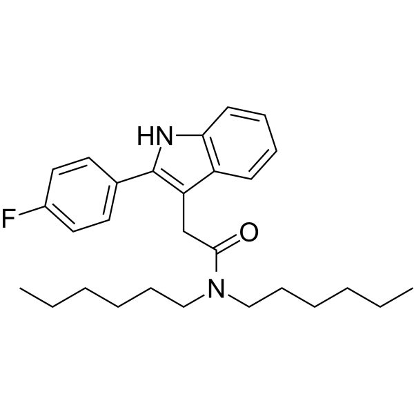 N,N-二己基-2-(4-氟苯)吲哚-3-乙酰胺