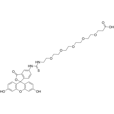 Fluorescein-PEG5-acid