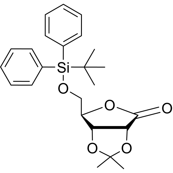 5-叔丁基二苯基硅基-2,3-O-亚异丙基-D-核糖酸-1,4-内酯