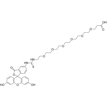 Fluorescein-thiourea-PEG6-acid