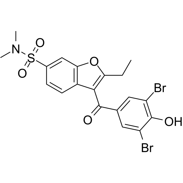 3-(3,5-二溴-4-羟基苯甲酰基)-2-乙基-N,N-二甲基苯并呋喃-6-磺酰胺