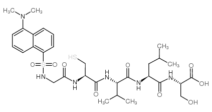 Dansyl-Gly-Cys-Val-Leu-Ser-OH