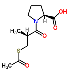 D-(S)-3-乙酰巯基-2-甲基丙酰基-L-脯氨酸